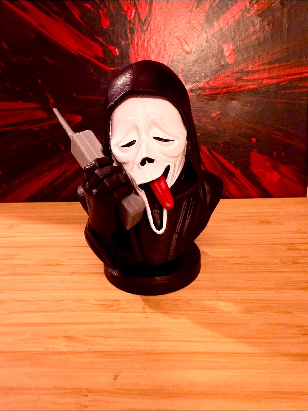 Ghostface 4-Inch 3D Printed Bust – Horror Collectible